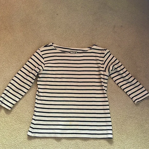 Bite Me Bait Black and White Striped Sweater